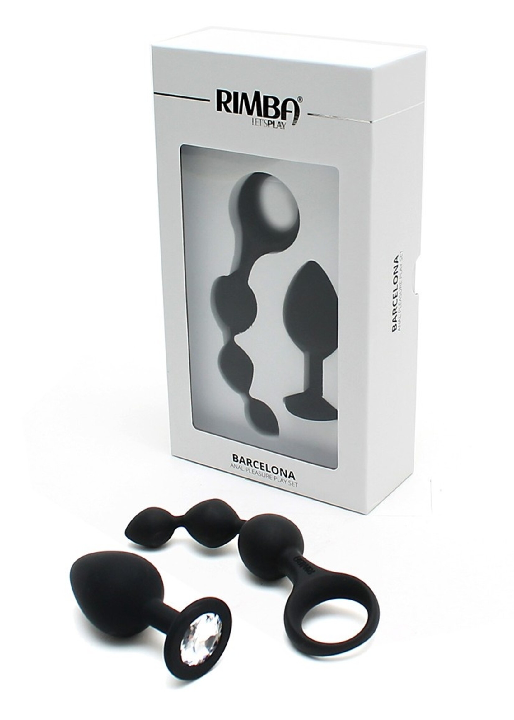 Rimba Toys Barcelona – Set anale ballen Ø3,5 x 8,2 cm & Ø1,8-2,9 x 13,5 cm