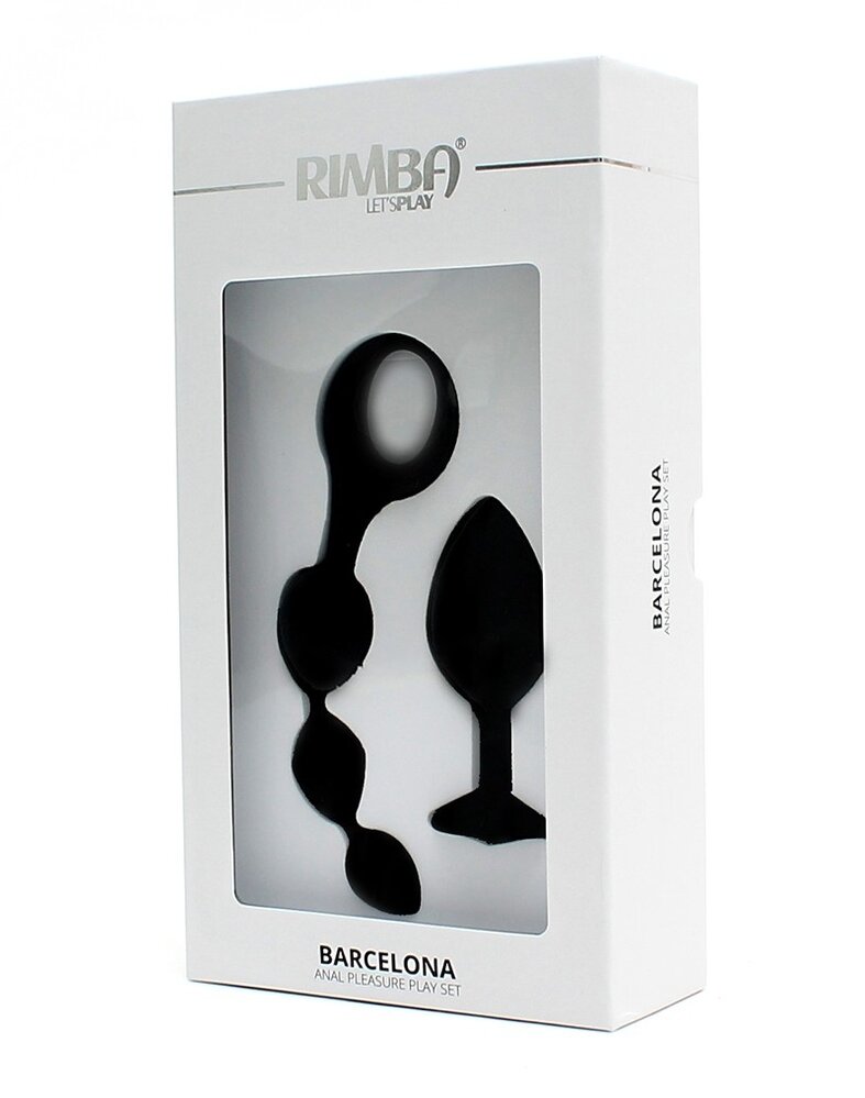 Rimba Toys Barcelona – Analkugel-Set Ø3,5 x 8,2 cm & Ø1,8–2,9 x 13,5 cm