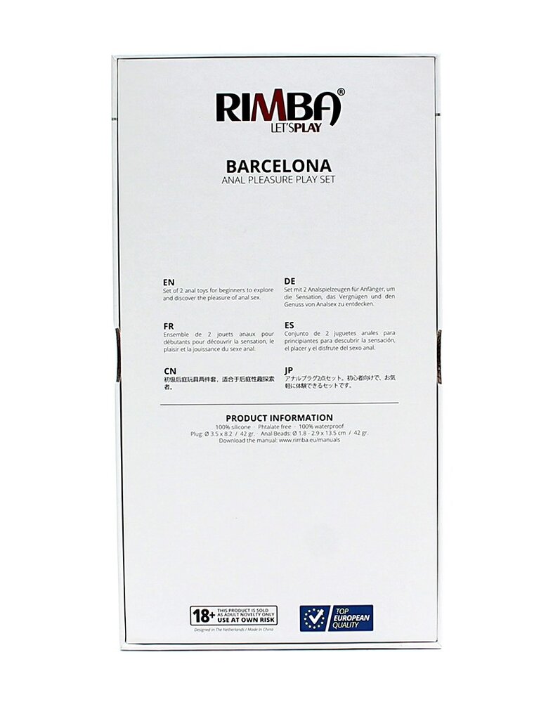 Rimba Toys Barcelona anal toys - Ø 3.5 x 8.2 cm / Ø 1.8-2.9 x 13.5 cm Rimba Toys Barcelona anal toys - Ø 3.5 x 8.2 cm / Ø 1.8-2.9 x 13.5 cm
