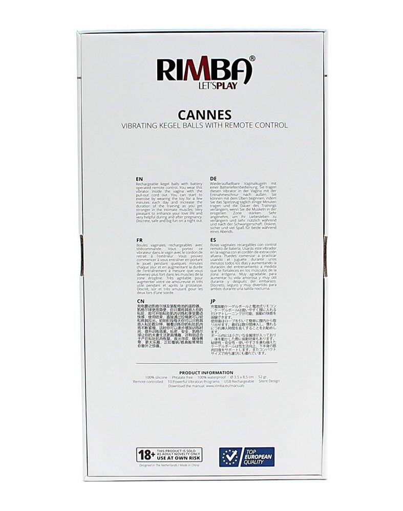 Rimba Toys Cannes – Vibro-Ei mit Fernbedienung
