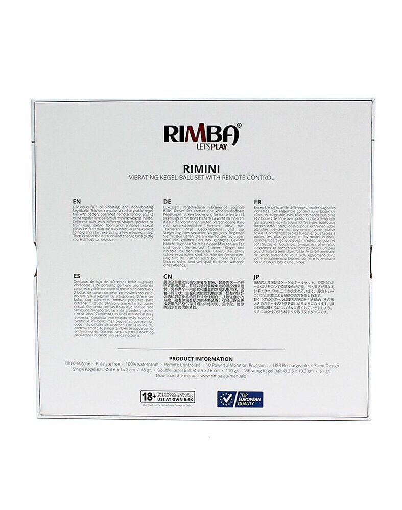 Rimba Toys Rimini kegel ball training set