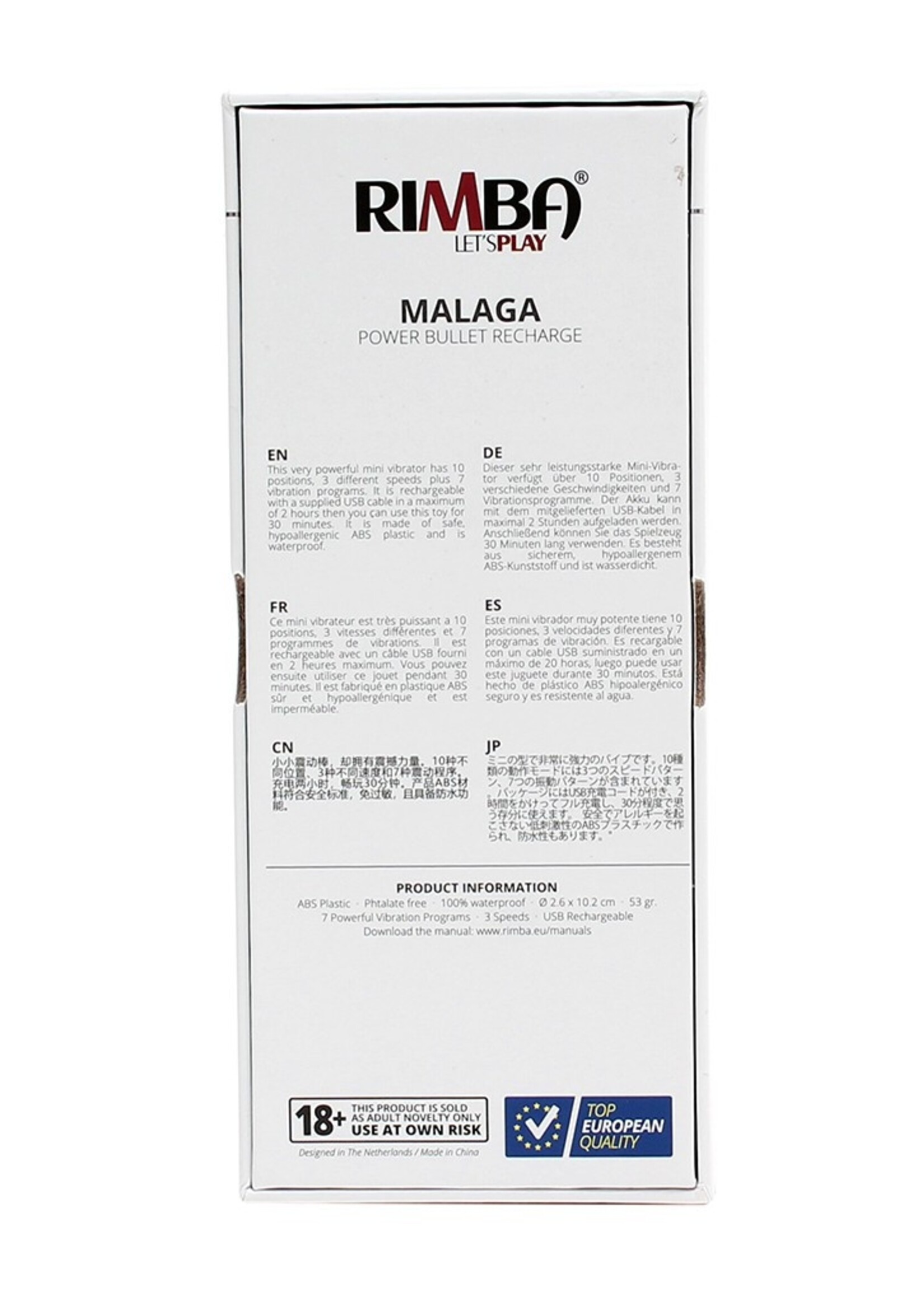 Rimba Toys Rimba – Malaga Vibrateur de balle