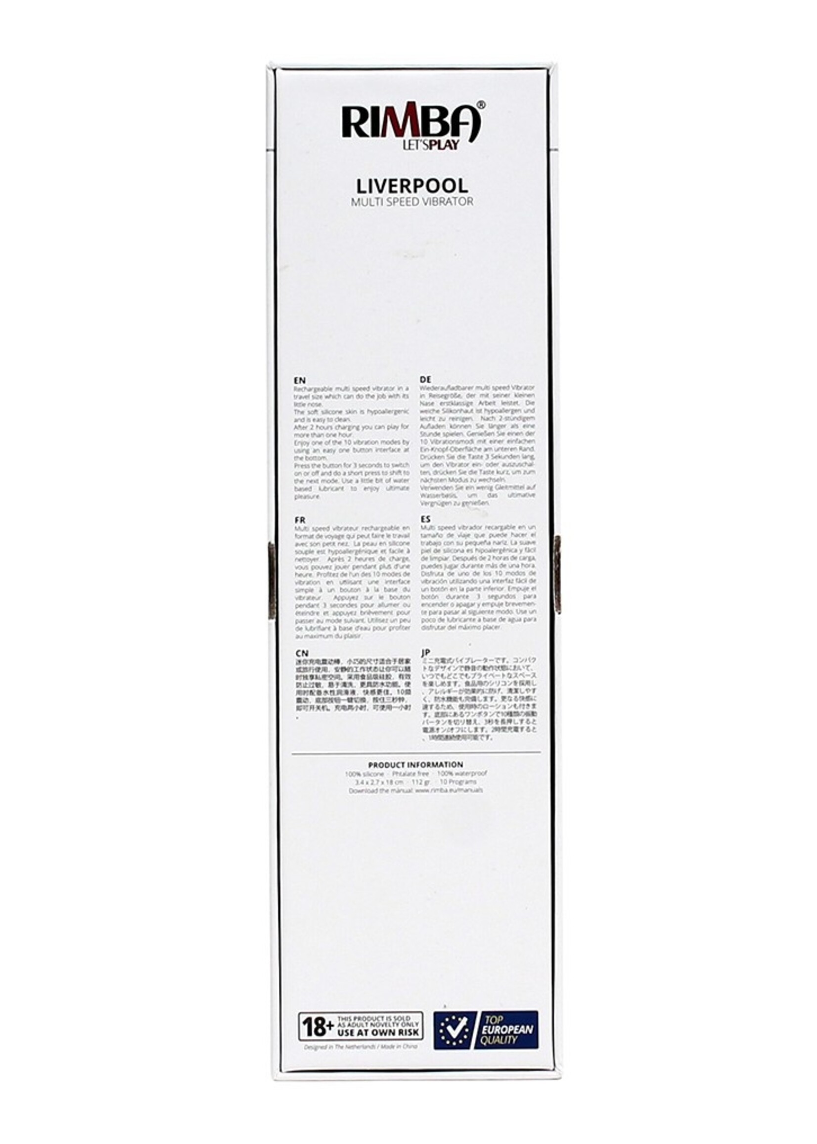 Rimba Toys Liverpool – Klassieke vibrator voor precieze stimulatie