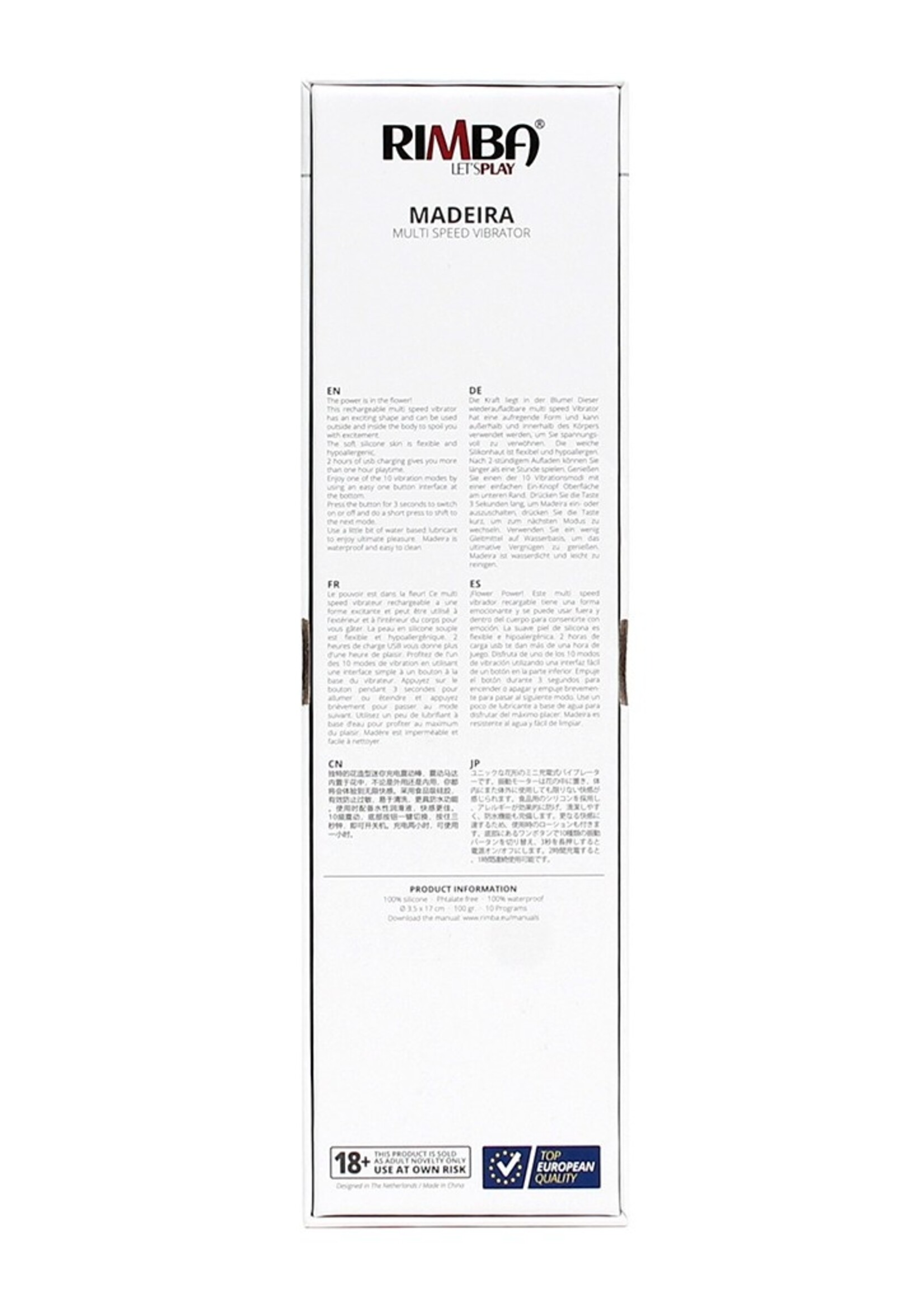 Rimba Toys Madeira – Vibrator mit G-Punkt-Stimulation