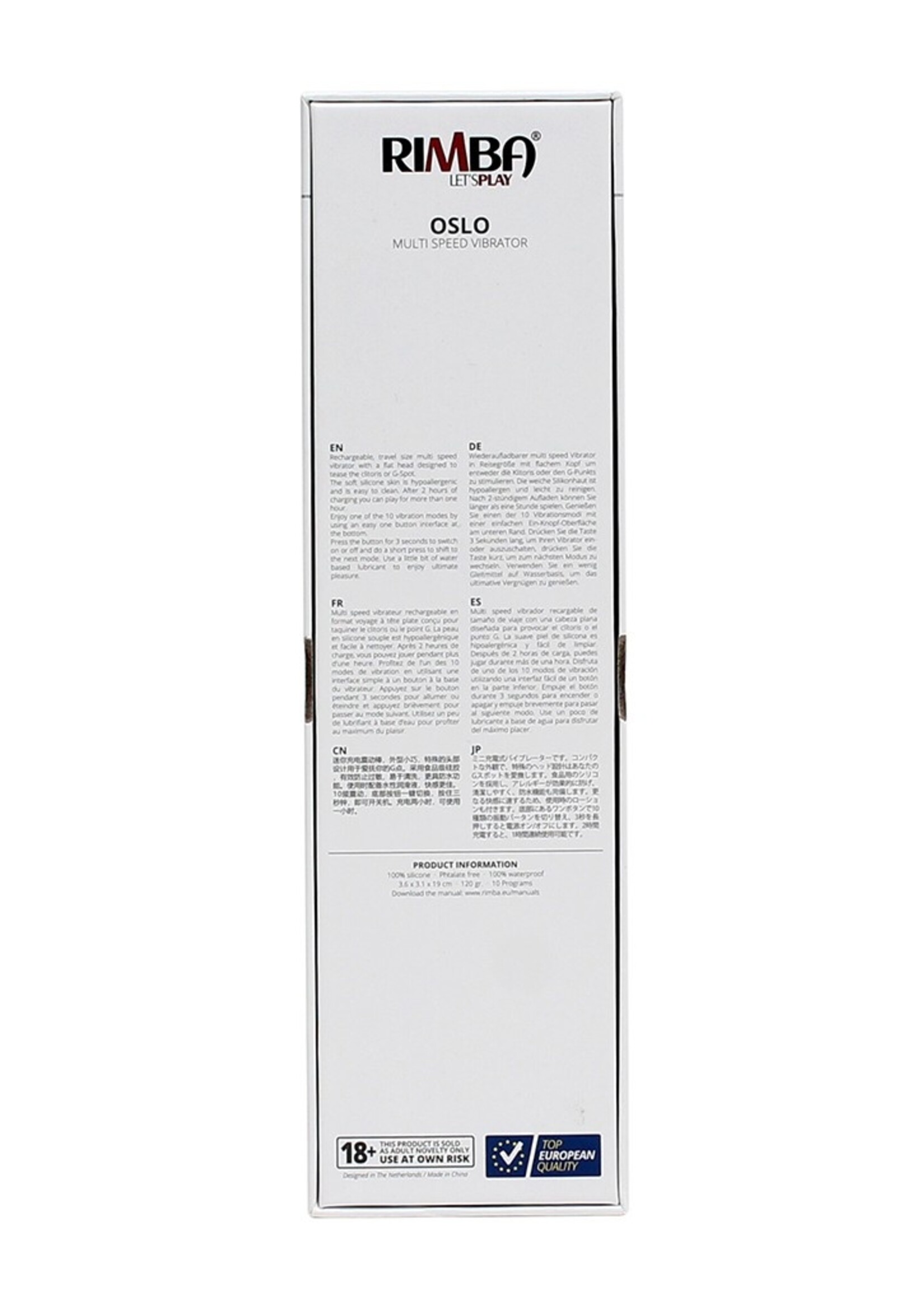 Rimba Toys Oslo – Klitoris Vibrator mit G-Punkt-Stimulation