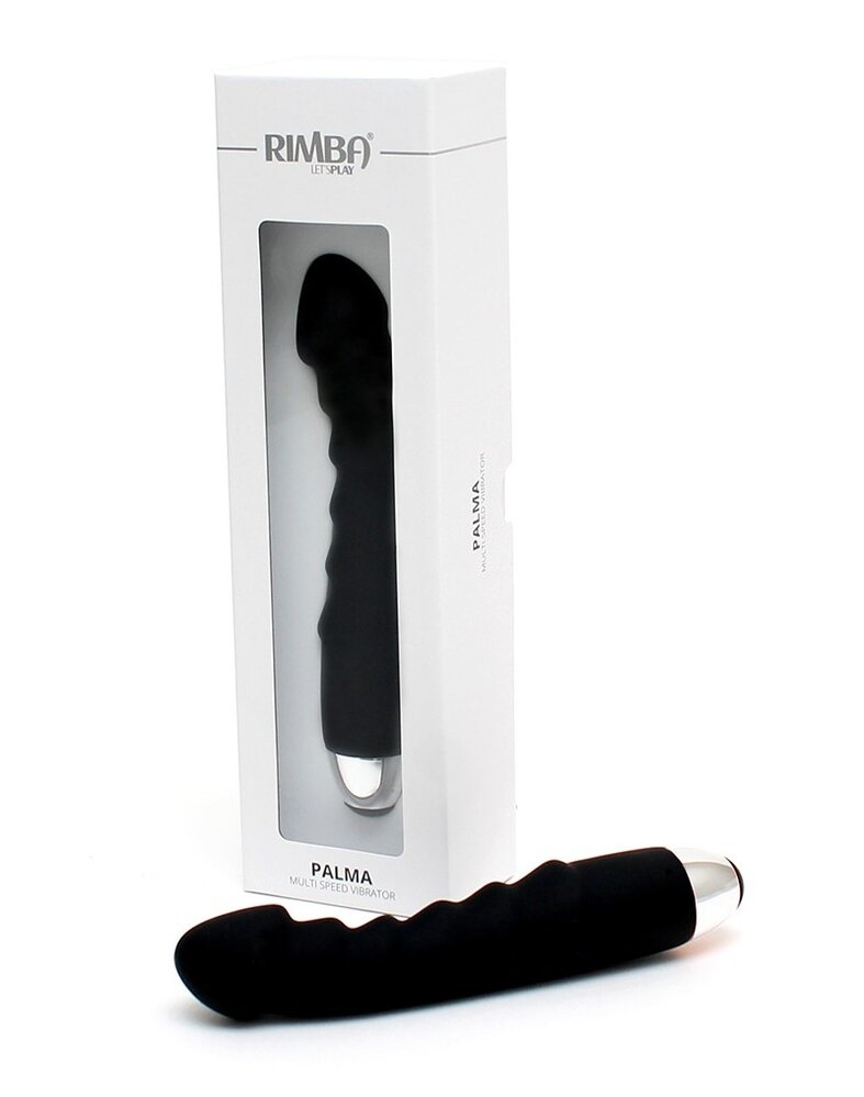 Rimba Toys Palma – Wasserdichter, gerippter Vibrator aus Silikon (schwarz) Rimba Toys Palma – Wasserdichter, gerippter Vibrator aus Silikon (schwarz)