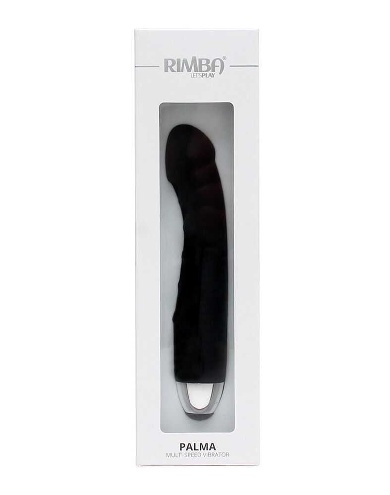 Rimba Toys Palma – Waterproof Ribbed Silicone Vibrator (Black) Rimba Toys Palma – Waterproof Ribbed Silicone Vibrator (Black)