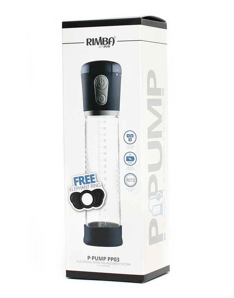 Rimba P-Pump P-Pump PP03 - Agrandisseur de pénis à piles - Noir