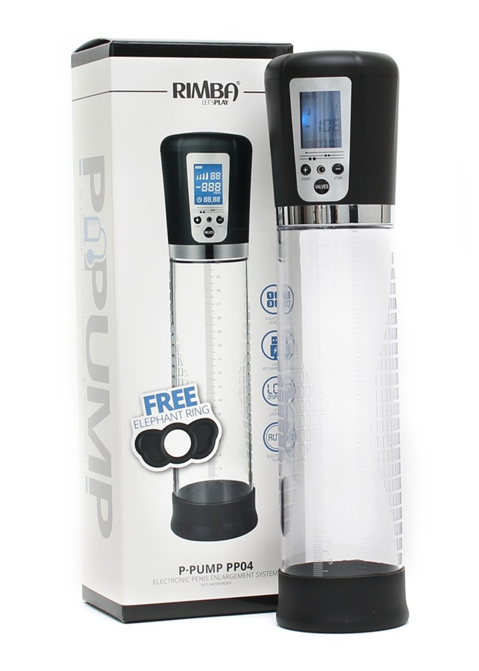 Rimba P-Pump PP04 - Penispumpe mit LC-Display