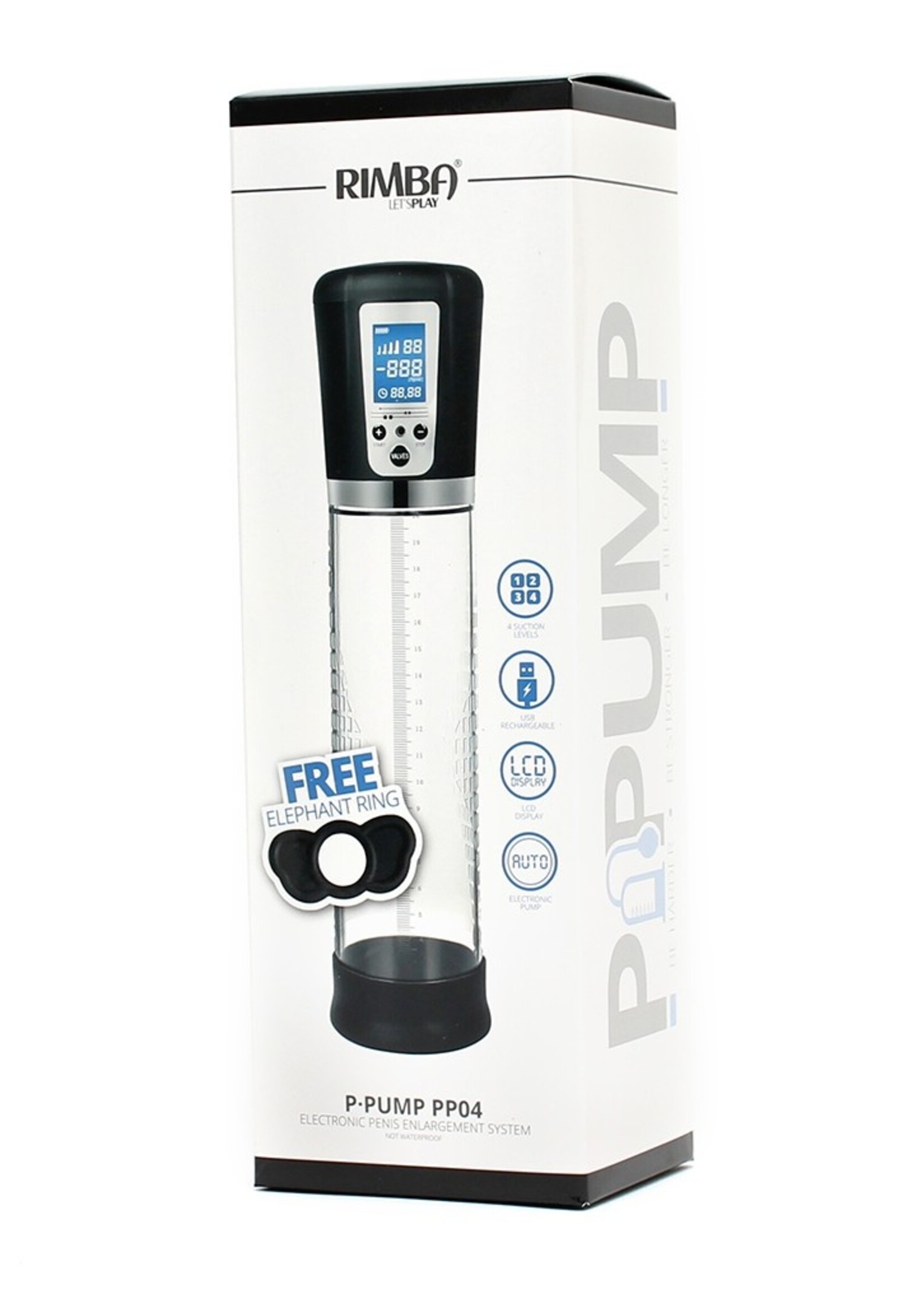Rimba P-Pump P-Pump PP04 - Agrandisseur de Pénis Rechargeable - Noir