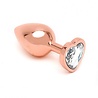 Rimba Toys Pisa - Heart Shaped Butt Plug - Rose Gold