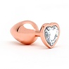 Rimba Toys Pisa - Heart Shaped Butt Plug - Rose Gold