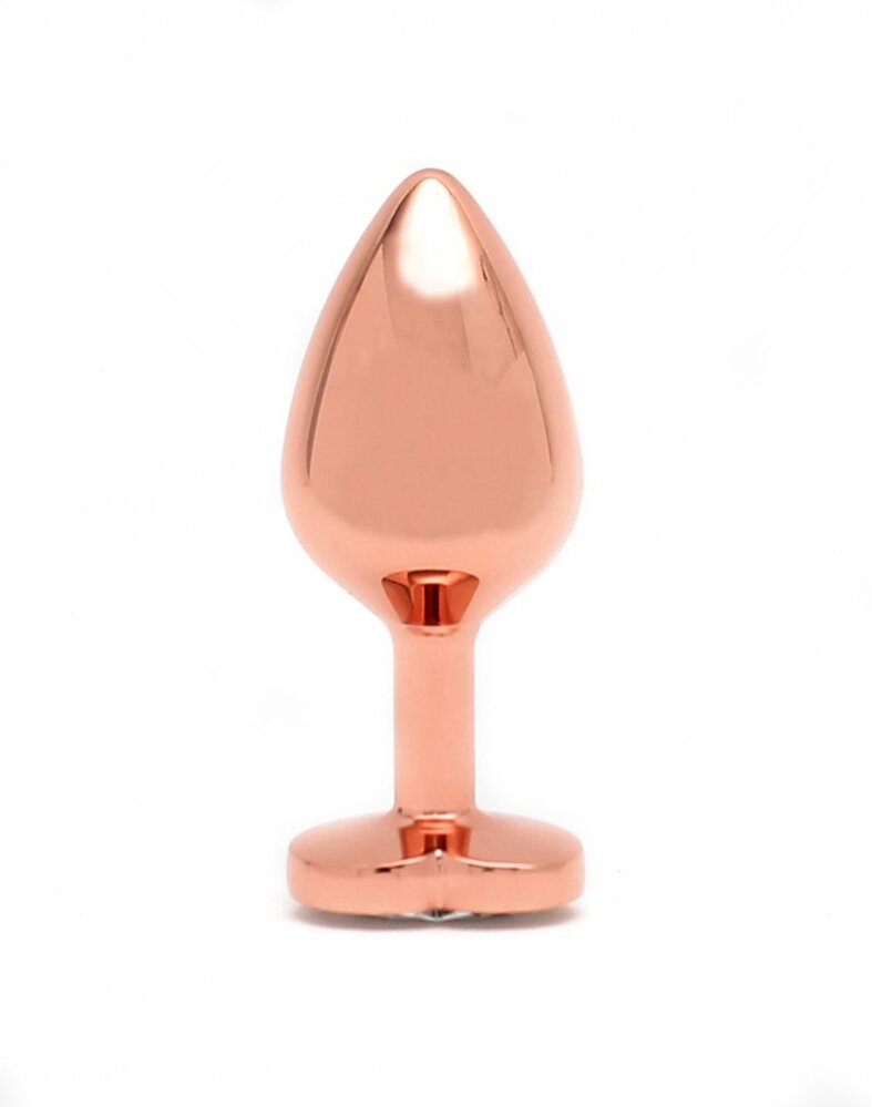 Rimba Toys Pisa - Heart Shaped Butt Plug - Rose Gold