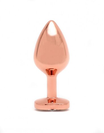 Rimba Toys Pisa - Heart Shaped Butt Plug - Rose Gold