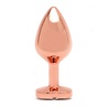 Rimba Toys Pisa - Heart Shaped Butt Plug - Rose Gold