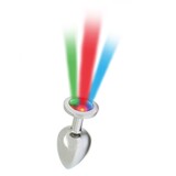 Rimba Toys Pisa - Butt Plug met LED Licht - Zilver
