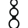 Rimba Latex Play Rimba Triple Penis Ring Zwart - Siliconen Rimba Latex Play Rimba Triple Penis Ring Zwart - Siliconen