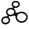 Rimba Latex Play Rimba Quatro Cock Ring & Ball Splitter – Schwarz Silikon Rimba Latex Play Rimba Quatro Cock Ring & Ball Splitter – Schwarz Silikon