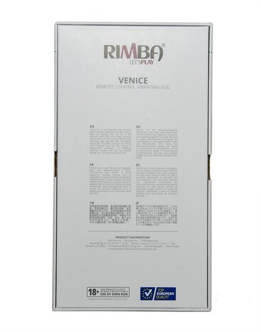 Rimba Toys Venice - Vibromasseur Egg avec Télécommande Rimba Toys Venice - Vibromasseur Egg avec Télécommande