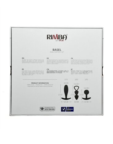 Rimba Toys Rimba Toys - Basel - Set of Butt Plugs Size S - Black Rimba Toys Rimba Toys - Basel - Set of Butt Plugs Size S - Black