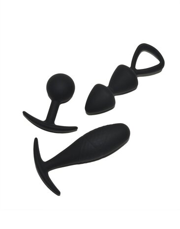 Rimba Toys Basel - Set de Butt Plugs Taille M - Noir Rimba Toys Basel - Set de Butt Plugs Taille M - Noir