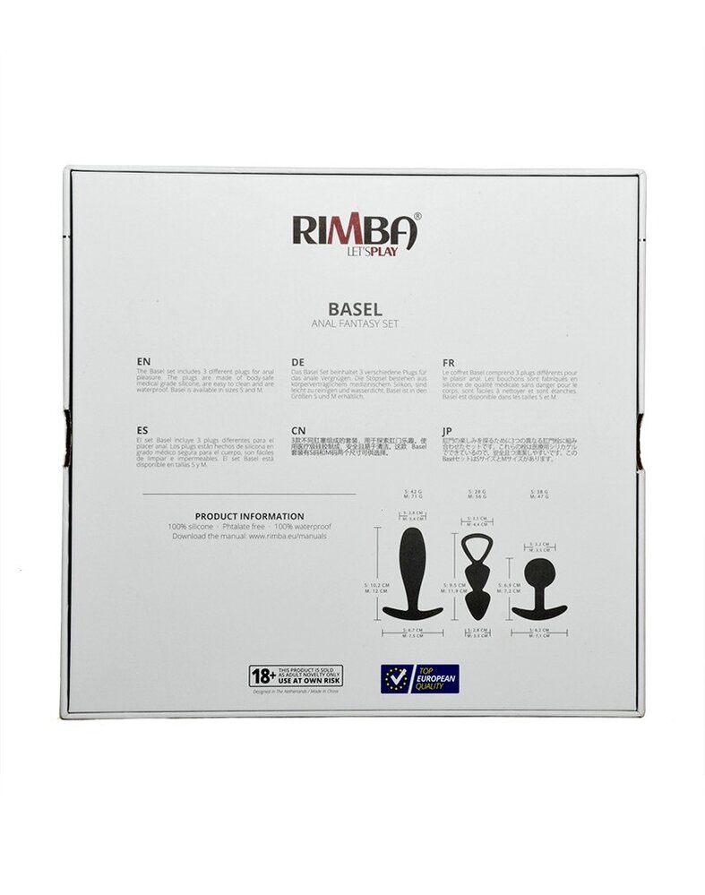 Rimba Toys Basel – Analplug-Set M 7,2–12 cm Ø3,4–3,5 cm