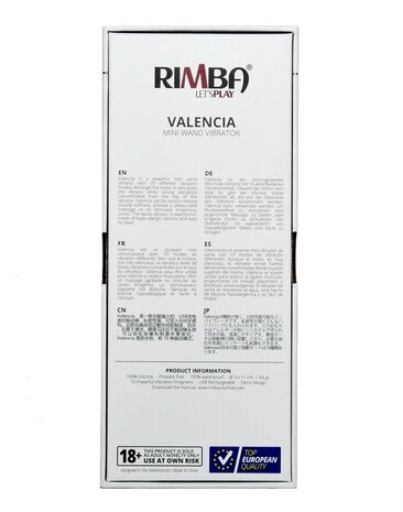 Rimba Toys Rimba Toys - Valencia - Mini Wand Vibrator Rimba Toys Rimba Toys - Valencia - Mini Wand Vibrator