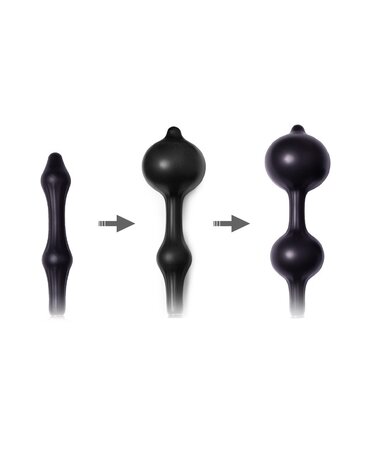 Rimba Latex Play Rimba Latex Play - Inflatable Anal Plug with Double Balloon and Pump - Black Rimba Latex Play Rimba Latex Play - Inflatable Anal Plug with Double Balloon and Pump - Black