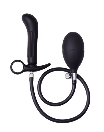 Rimba Latex Play Rimba Latex Play - Inflatable Anal Plug with Pump - Black