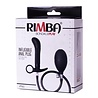 Rimba Latex Play Opblaasbare anaalplug met pomp - Zwart