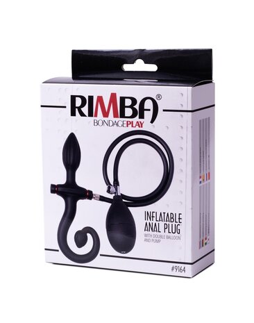 Rimba Latex Play Rimba Latex Play - Plug anal gonflable avec poignée et pompe - Noir Rimba Latex Play Rimba Latex Play - Plug anal gonflable avec poignée et pompe - Noir