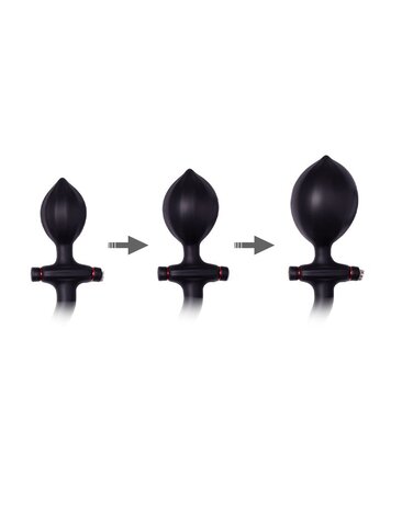 Rimba Latex Play Rimba Latex Play - Inflatable Anal Plug with Handle and Pump - Black Rimba Latex Play Rimba Latex Play - Inflatable Anal Plug with Handle and Pump - Black