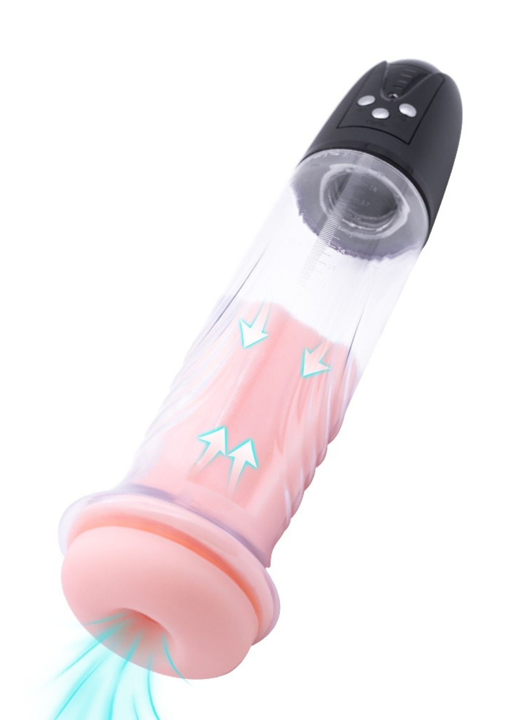 Rimba P-Pump P-Pump PP05 - Agrandisseur de pénis électronique avec gaine vaginale - Noir