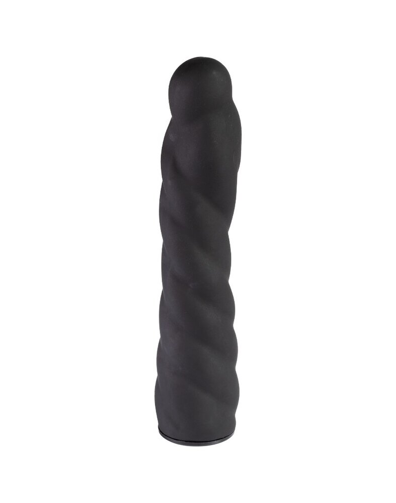 Rimba Latex Play Gode ​​ceinture interchangeable Rimba - Noir - Ø3,4 x 16 cm
