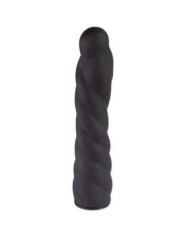 Rimba Latex Play Gode ​​ceinture interchangeable Rimba - Noir - Ø3,4 x 16 cm
