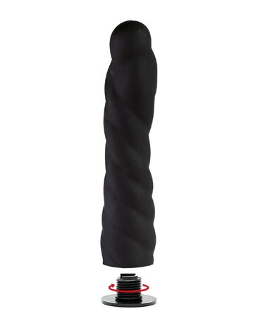 Rimba Latex Play Gode ​​ceinture interchangeable Rimba - Noir - Ø3,4 x 16 cm