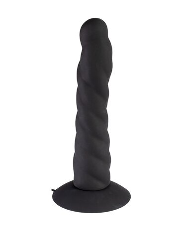 Rimba Latex Play Rimba Latex Play - Interchangeable Dildo for Strap-on with Suction Cup - Black - Ø3.4 x 17.5 cm