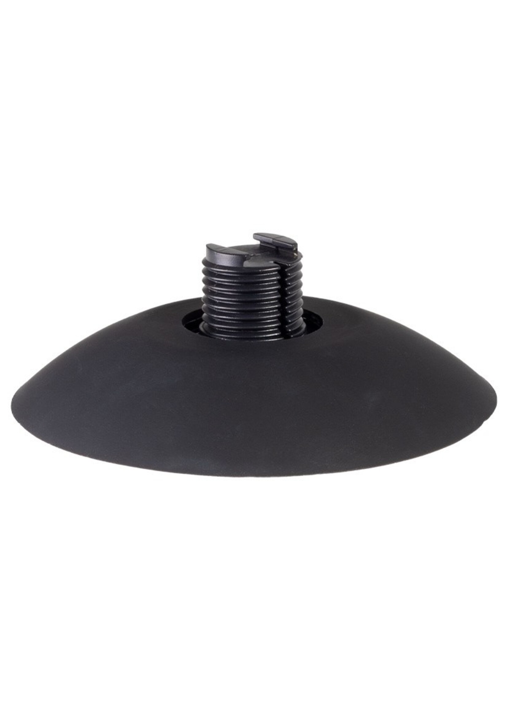 Rimba Latex Play Verwisselbare dildo voor strap-on met zuignap - Zwart - Ø3,4 x 17,5 cm
