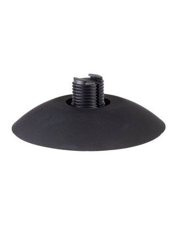 Rimba Latex Play Verwisselbare dildo voor strap-on met zuignap - Zwart - Ø3,4 x 17,5 cm