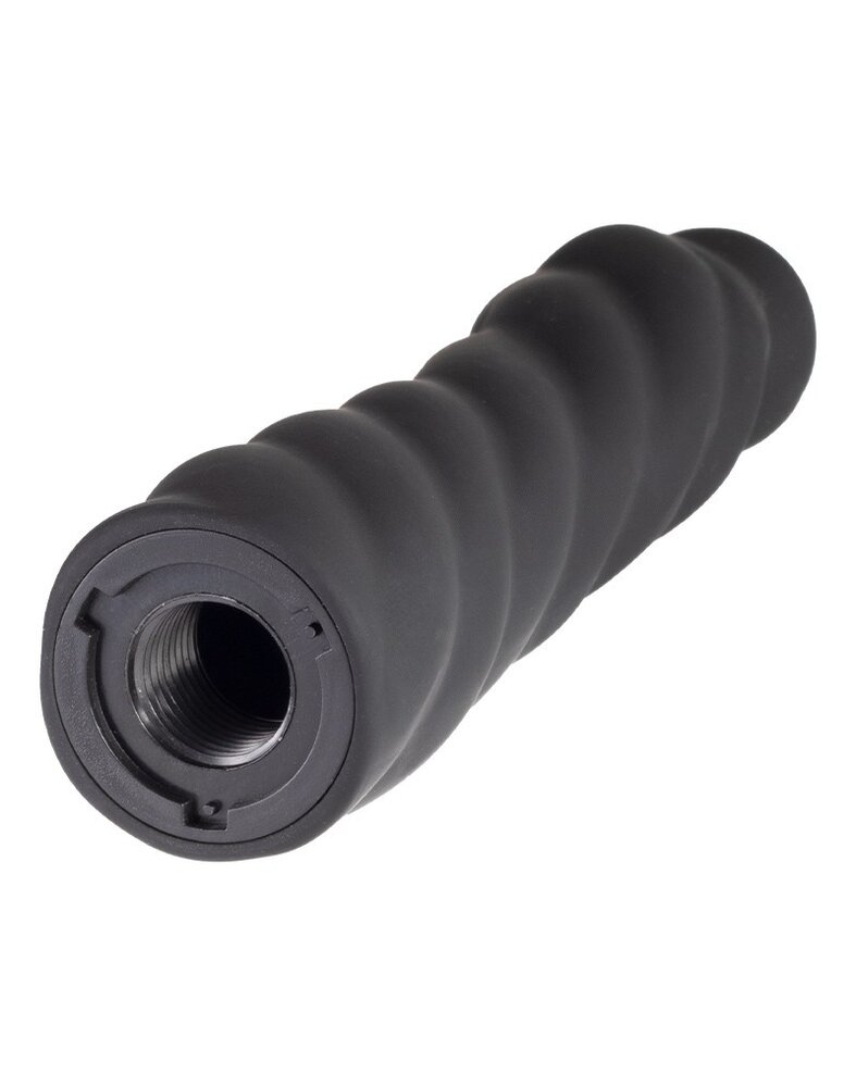 Rimba Latex Play Austauschbarer Dildo für Strap-on mit Saugnapf - Schwarz - Ø3.4 x 17.5 cm