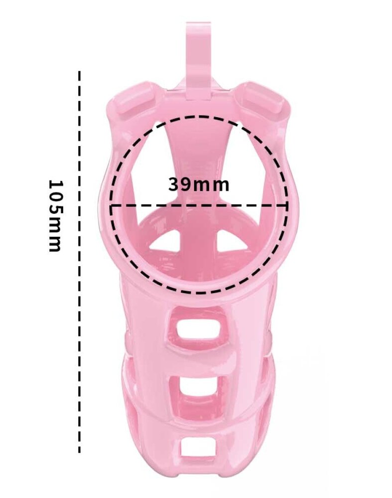 Rimba P-Cage Rimba P-Cage PC01 - Keuschheitsgürtel mit 5 Ringen - Rosa Rimba P-Cage Rimba P-Cage PC01 - Keuschheitsgürtel mit 5 Ringen - Rosa