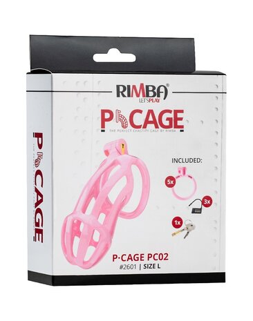 Rimba P-Cage Rimba P-Cage PC02 - Keuschheitsgürtel mit 5 Ringen - Rosa Rimba P-Cage Rimba P-Cage PC02 - Keuschheitsgürtel mit 5 Ringen - Rosa