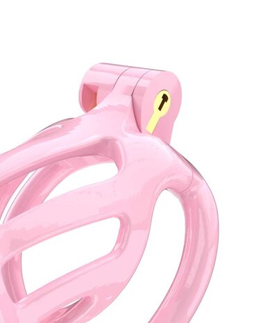 Rimba P-Cage PC02 - Keuschheitsgürtel mit 5 Ringen - Rosa