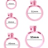 Rimba P-Cage PC02 - Kuisheidsgordel met 5 ringen - Roze