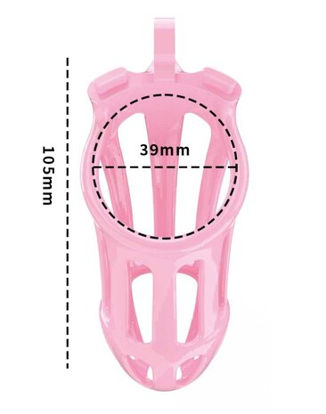 Rimba P-Cage PC02 - Kuisheidsgordel met 5 ringen - Roze