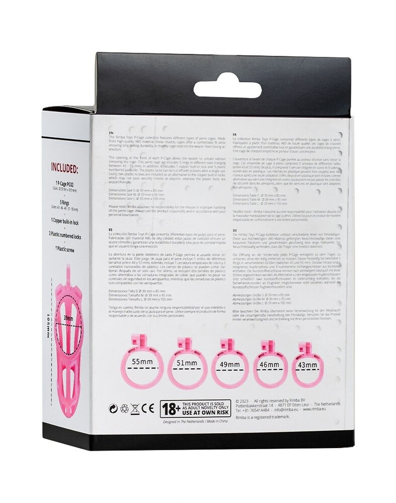 Rimba P-Cage P-Cage PC02 - Cage à pénis - Rose