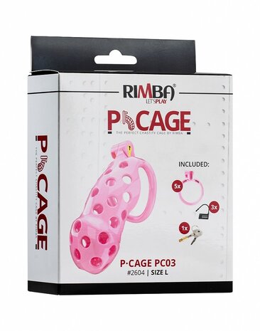 Rimba P-Cage PC03 - Kuisheidsgordel met 5 ringen - Roze Rimba P-Cage PC03 - Kuisheidsgordel met 5 ringen - Roze