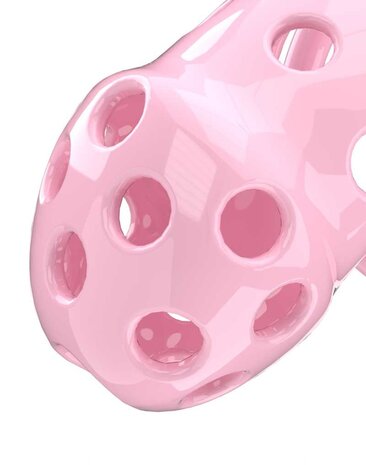 Rimba P-Cage Rimba P-Cage PC03 - Keuschheitsgürtel mit 5 Ringen - Rosa Rimba P-Cage Rimba P-Cage PC03 - Keuschheitsgürtel mit 5 Ringen - Rosa