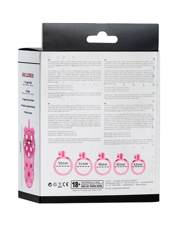 Rimba P-Cage Rimba P-Cage PC03 - Keuschheitsgürtel mit 5 Ringen - Rosa Rimba P-Cage Rimba P-Cage PC03 - Keuschheitsgürtel mit 5 Ringen - Rosa
