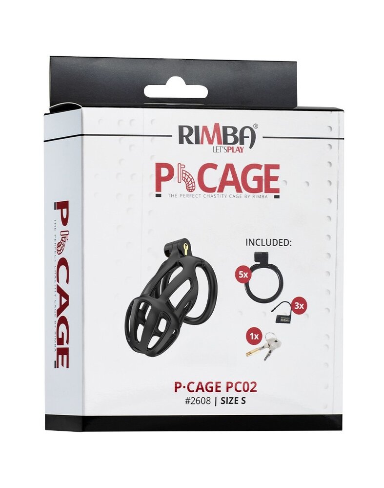Rimba P-Cage Rimba P-Cage PC02 – Cage de chasteté noire pour homme